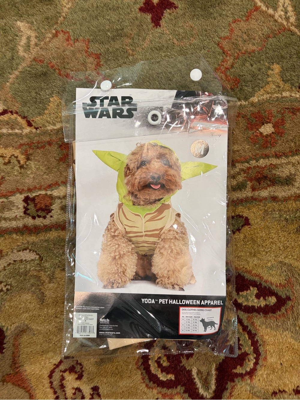 New baby Yoda Star Wars Pet Dog Halloween Costume , Medium